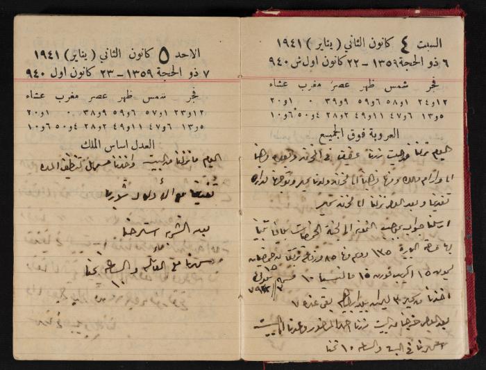 Abdel-Rahman al-Haj Ibrahim Diaries, Tulkarm, 1941