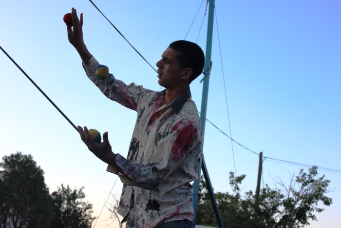 A Glimpse of the Palestinian Circus School's Show During the Birzeit Heritage Week