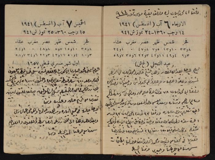 Abdel-Rahman al-Haj Ibrahim Diaries, Tulkarm, 1941
