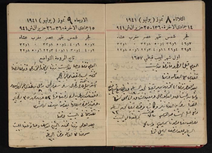 Abdel-Rahman al-Haj Ibrahim Diaries, Tulkarm, 1941