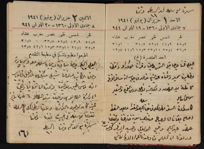 Abdel-Rahman al-Haj Ibrahim Diaries, Tulkarm, 1941