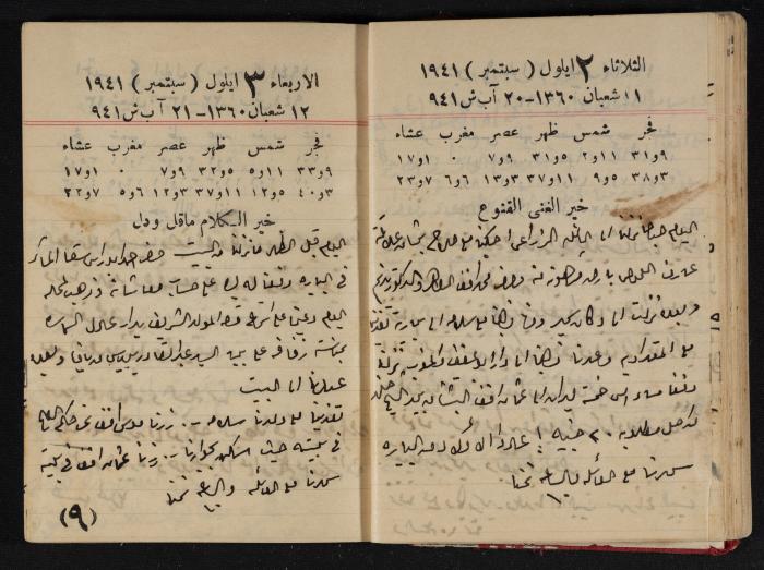 Abdel-Rahman al-Haj Ibrahim Diaries, Tulkarm, 1941