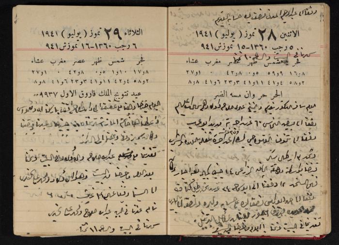 Abdel-Rahman al-Haj Ibrahim Diaries, Tulkarm, 1941
