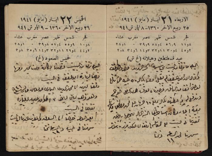 Abdel-Rahman al-Haj Ibrahim Diaries, Tulkarm, 1941