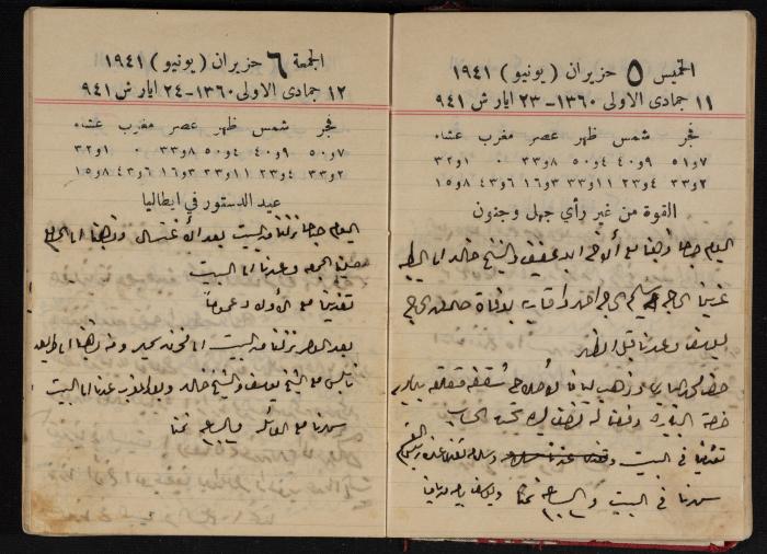 Abdel-Rahman al-Haj Ibrahim Diaries, Tulkarm, 1941