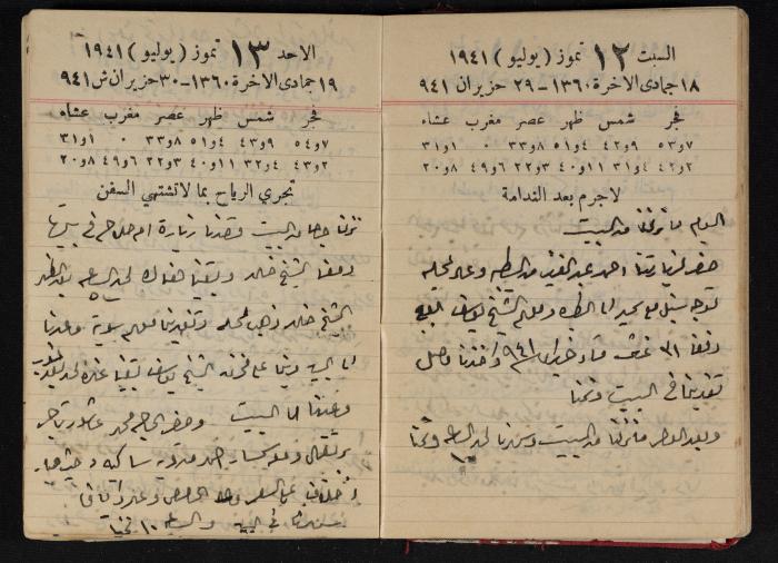 Abdel-Rahman al-Haj Ibrahim Diaries, Tulkarm, 1941