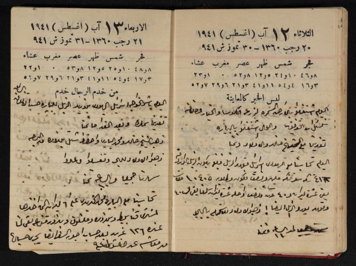 Abdel-Rahman al-Haj Ibrahim Diaries, Tulkarm, 1941