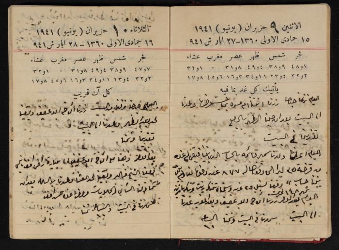 Abdel-Rahman al-Haj Ibrahim Diaries, Tulkarm, 1941