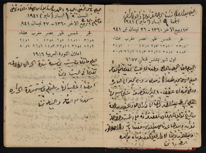 Abdel-Rahman al-Haj Ibrahim Diaries, Tulkarm, 1941