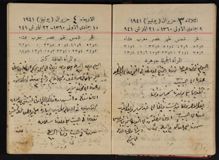 Abdel-Rahman al-Haj Ibrahim Diaries, Tulkarm, 1941