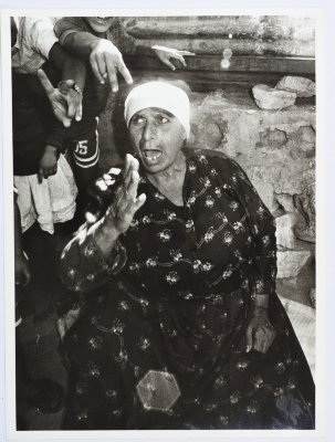A Palestinian Woman in a Palestinian Refugee Camp, Lebanon, 1985- 1987
 