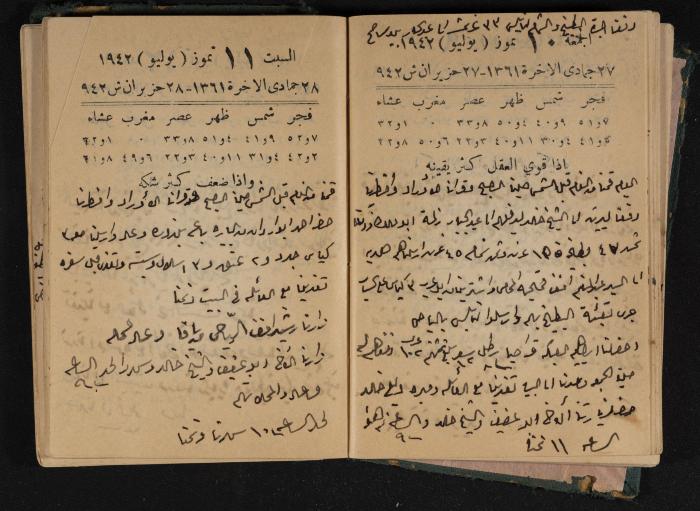 Abdel-Rahman al-Haj Ibrahim Diaries, Tulkarm, 1942