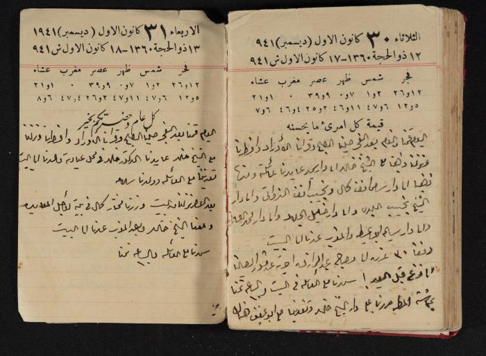 Abdel-Rahman al-Haj Ibrahim Diaries, Tulkarm, 1941