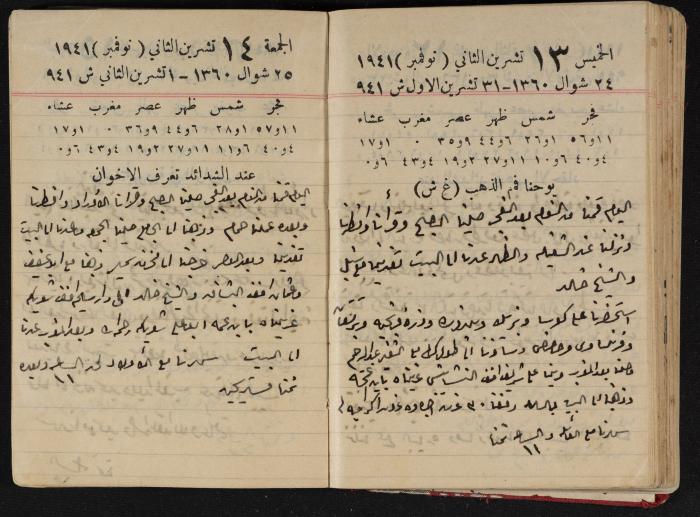 Abdel-Rahman al-Haj Ibrahim Diaries, Tulkarm, 1941
