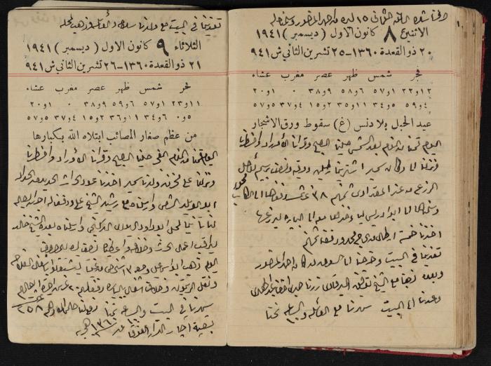 Abdel-Rahman al-Haj Ibrahim Diaries, Tulkarm, 1941