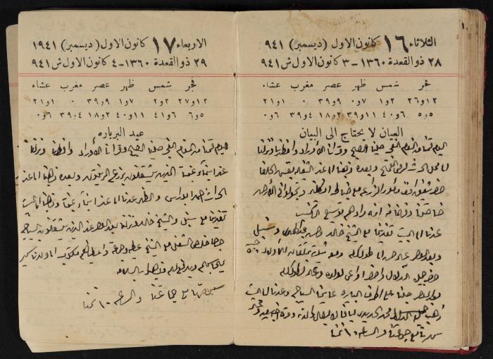 Abdel-Rahman al-Haj Ibrahim Diaries, Tulkarm, 1941
