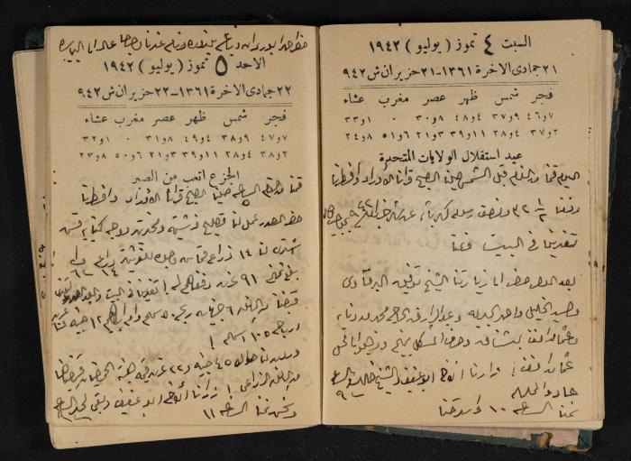 Abdel-Rahman al-Haj Ibrahim Diaries, Tulkarm, 1942