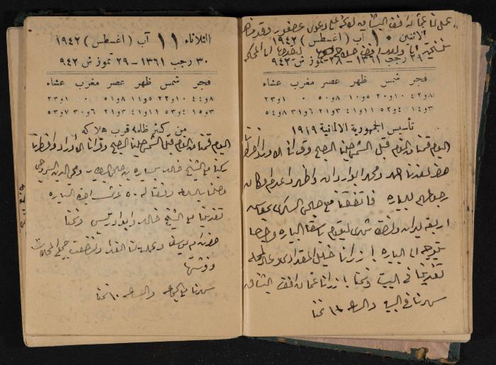 Abdel-Rahman al-Haj Ibrahim Diaries, Tulkarm, 1942