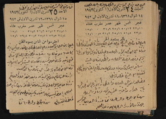 Abdel-Rahman al-Haj Ibrahim Diaries, Tulkarm, 1942