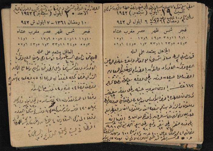 Abdel-Rahman al-Haj Ibrahim Diaries, Tulkarm, 1942