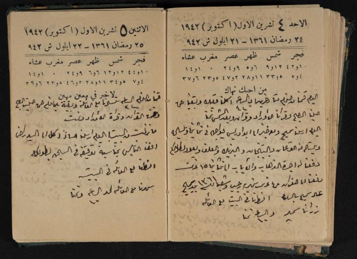 Abdel-Rahman al-Haj Ibrahim Diaries, Tulkarm, 1942