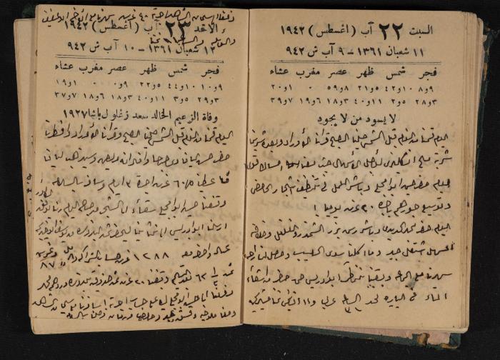 Abdel-Rahman al-Haj Ibrahim Diaries, Tulkarm, 1942