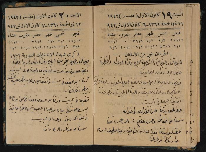 Abdel-Rahman al-Haj Ibrahim Diaries, Tulkarm, 1942