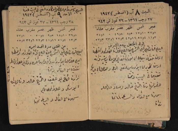 Abdel-Rahman al-Haj Ibrahim Diaries, Tulkarm, 1942