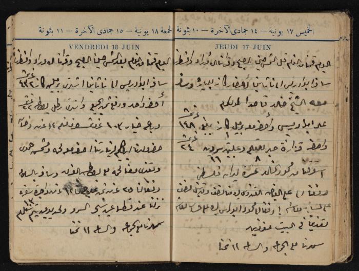 Abdel-Rahman al-Haj Ibrahim Diaries, Tulkarm, 1943