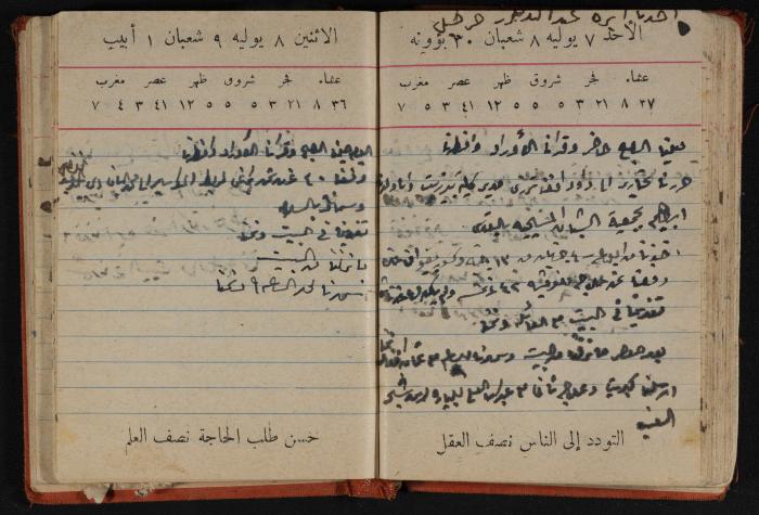 مذكرات عبد الرحمن الحاج إابراهيم، طولكرم، 1946