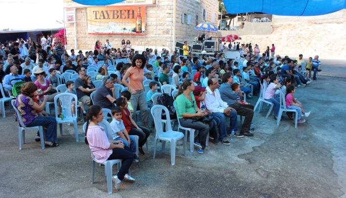 A Glimpse of a Performance by the Palestinian Circus School at the Taybeh Festival