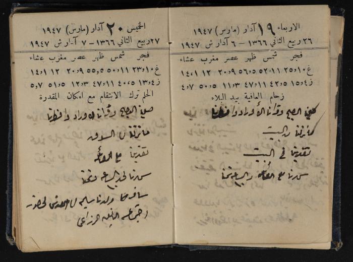 Abdel-Rahman al-Haj Ibrahim Diaries, Tulkarm, 1947