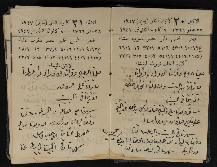 Abdel-Rahman al-Haj Ibrahim Diaries, Tulkarm, 1947