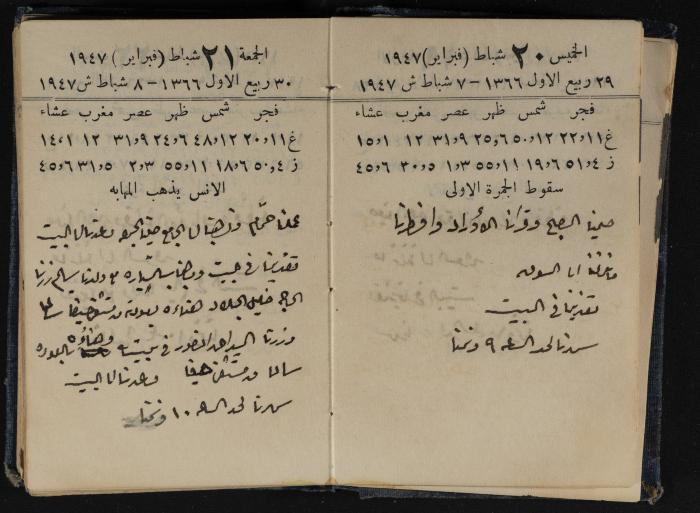 Abdel-Rahman al-Haj Ibrahim Diaries, Tulkarm, 1947
