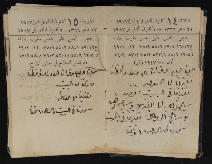 Abdel-Rahman al-Haj Ibrahim Diaries, Tulkarm, 1947