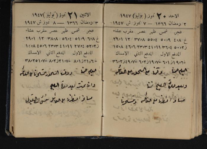 Abdel-Rahman al-Haj Ibrahim Diaries, Tulkarm, 1947