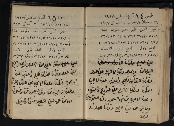 Abdel-Rahman al-Haj Ibrahim Diaries, Tulkarm, 1947