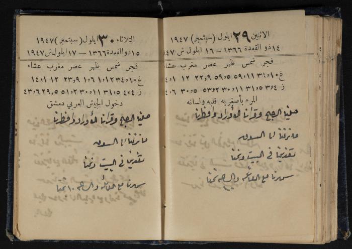 Abdel-Rahman al-Haj Ibrahim Diaries, Tulkarm, 1947