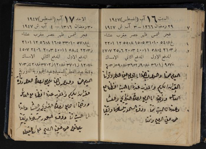 Abdel-Rahman al-Haj Ibrahim Diaries, Tulkarm, 1947