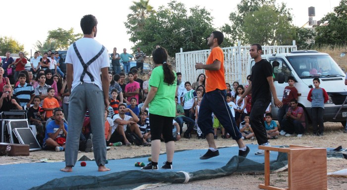 A Glimpse of the Palestinian Circus School's Show During the Birzeit Heritage Week