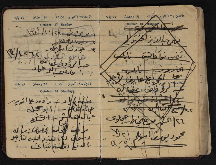 Othman al-Bushnaq's Notebook, Nablus, 1940