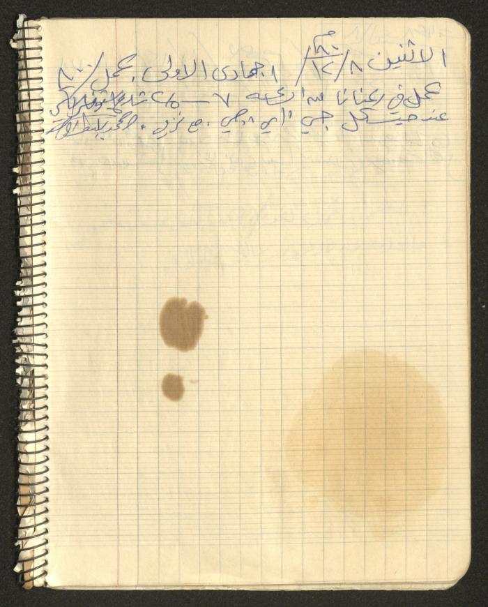 يوميات محمود خريشة، ذنابة- طولكرم، 1980