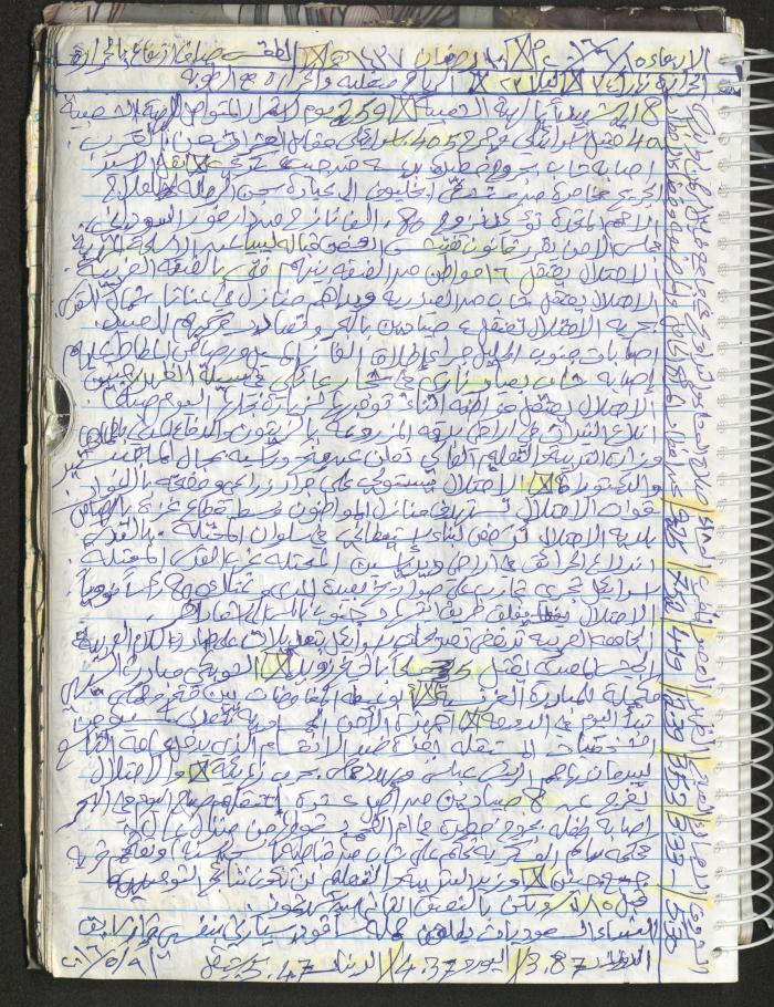 Mahmoud Khreisheh Diaries, Thinnaba- Tulkarm, 2016