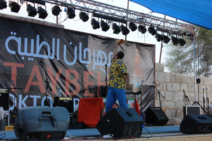 A Glimpse of a Performance by the Palestinian Circus School at the Taybeh Festival