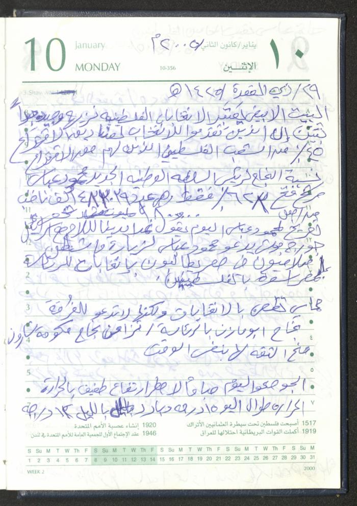 Mahmoud Khreisheh Diaries, Thinnaba- Tulkarm, 2005 