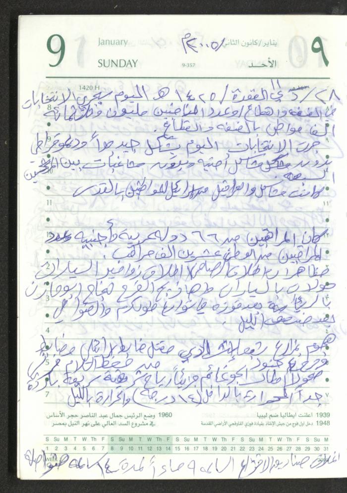 Mahmoud Khreisheh Diaries, Thinnaba- Tulkarm, 2005 