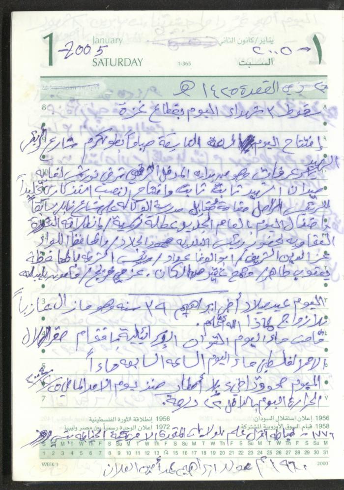 Mahmoud Khreisheh Diaries, Thinnaba- Tulkarm, 2005 