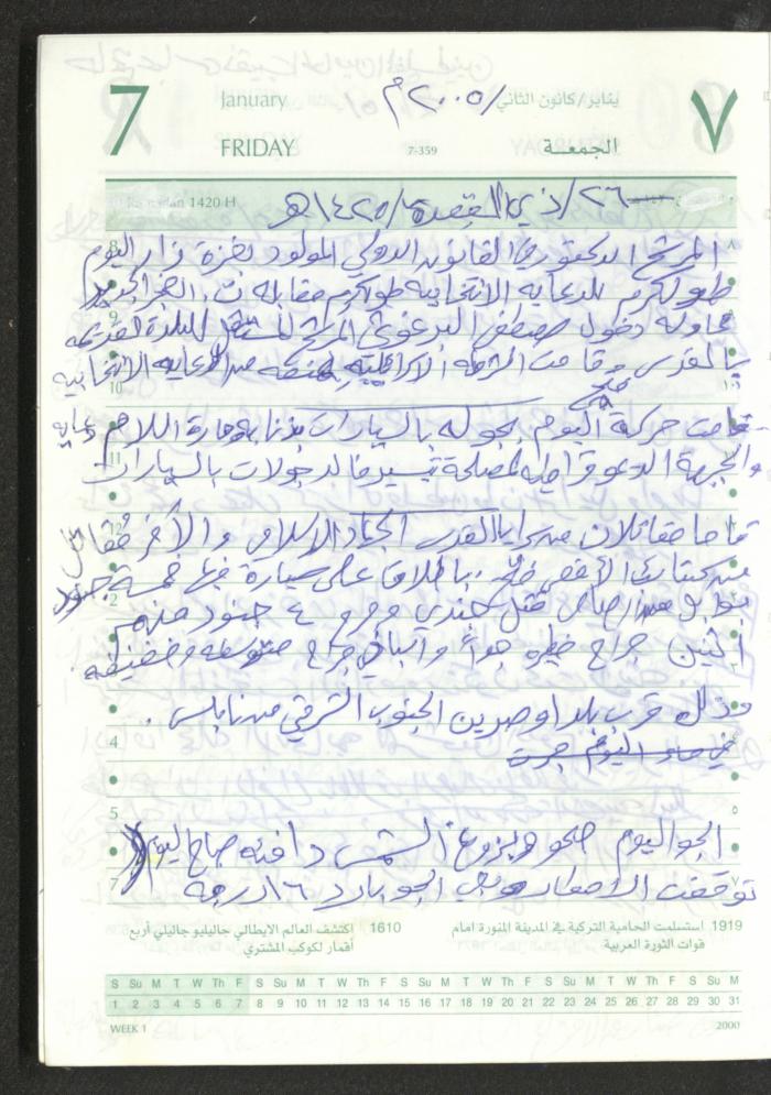 Mahmoud Khreisheh Diaries, Thinnaba- Tulkarm, 2005 