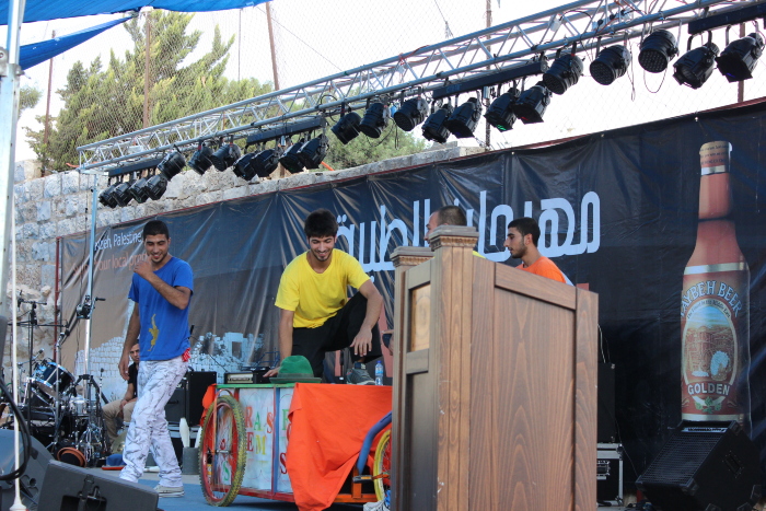 A Glimpse of a Performance by the Palestinian Circus School at the Taybeh Festival