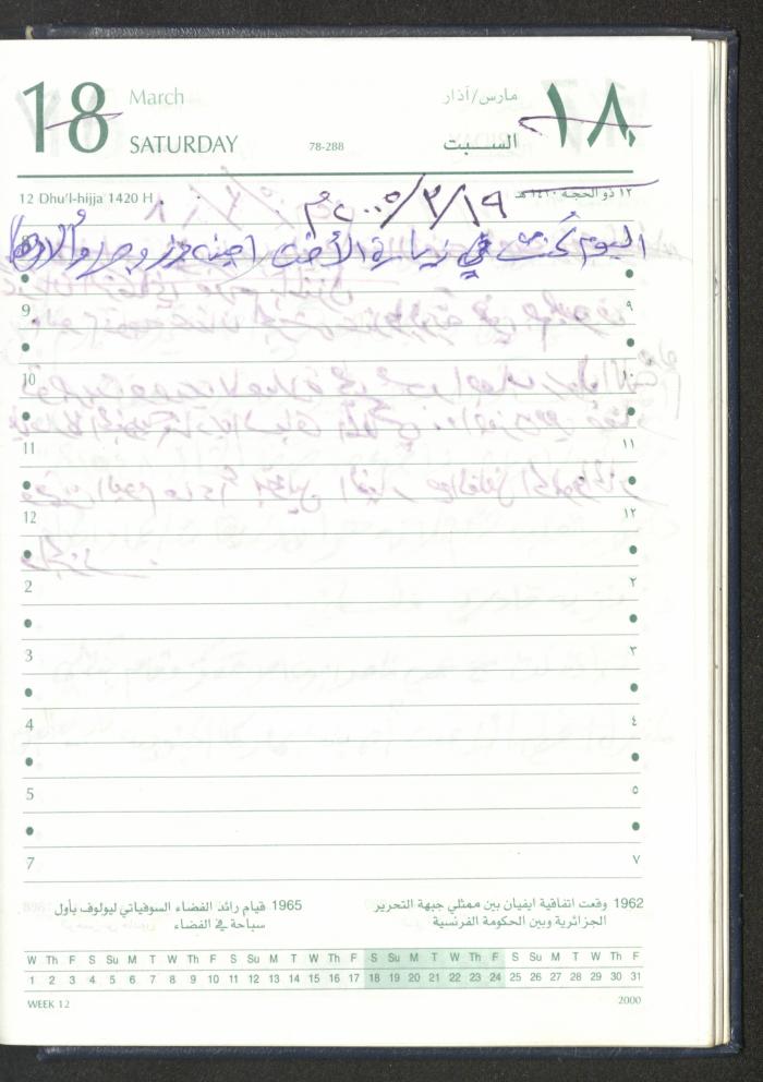 Mahmoud Khreisheh Diaries, Thinnaba- Tulkarm, 2005 